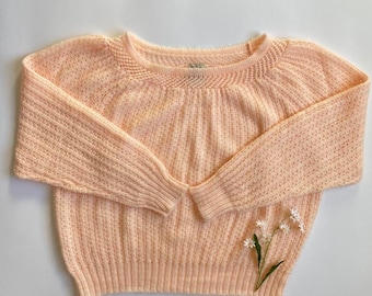 Vintage peach sweater