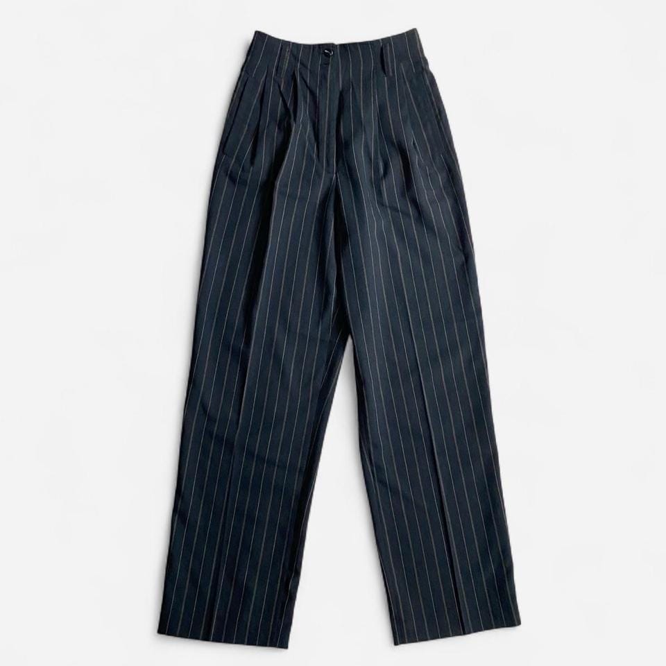 Vintage Navy Blue Pants - Etsy