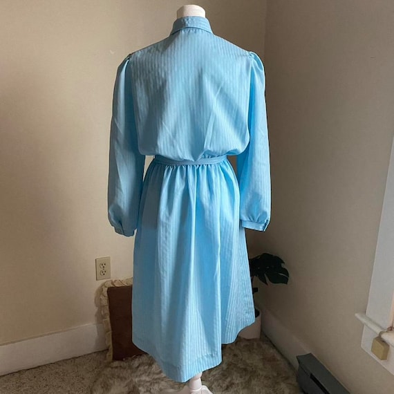 Vintage sky blue long sleeve dress - image 7