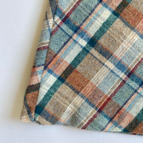 Vintage plaid A line skirt - image 4