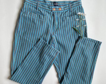 Vintage Levi’s silvertab 90s blue striped jeans