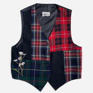 Vintage Schottenkaro Weste