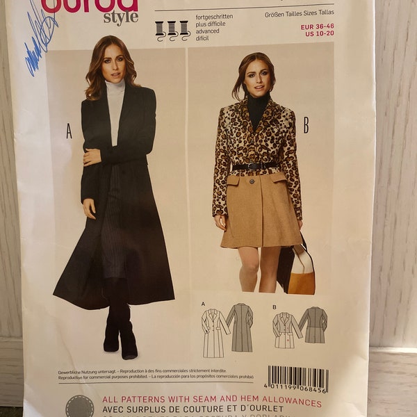 Burda coat pattern #6845