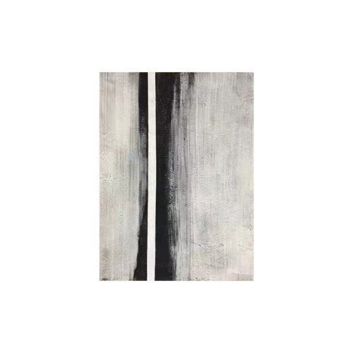 Large black white abstract painting on canvas, vertical shops original oil painting, Mottled dream, Lounge decor, white wall art,textured painting