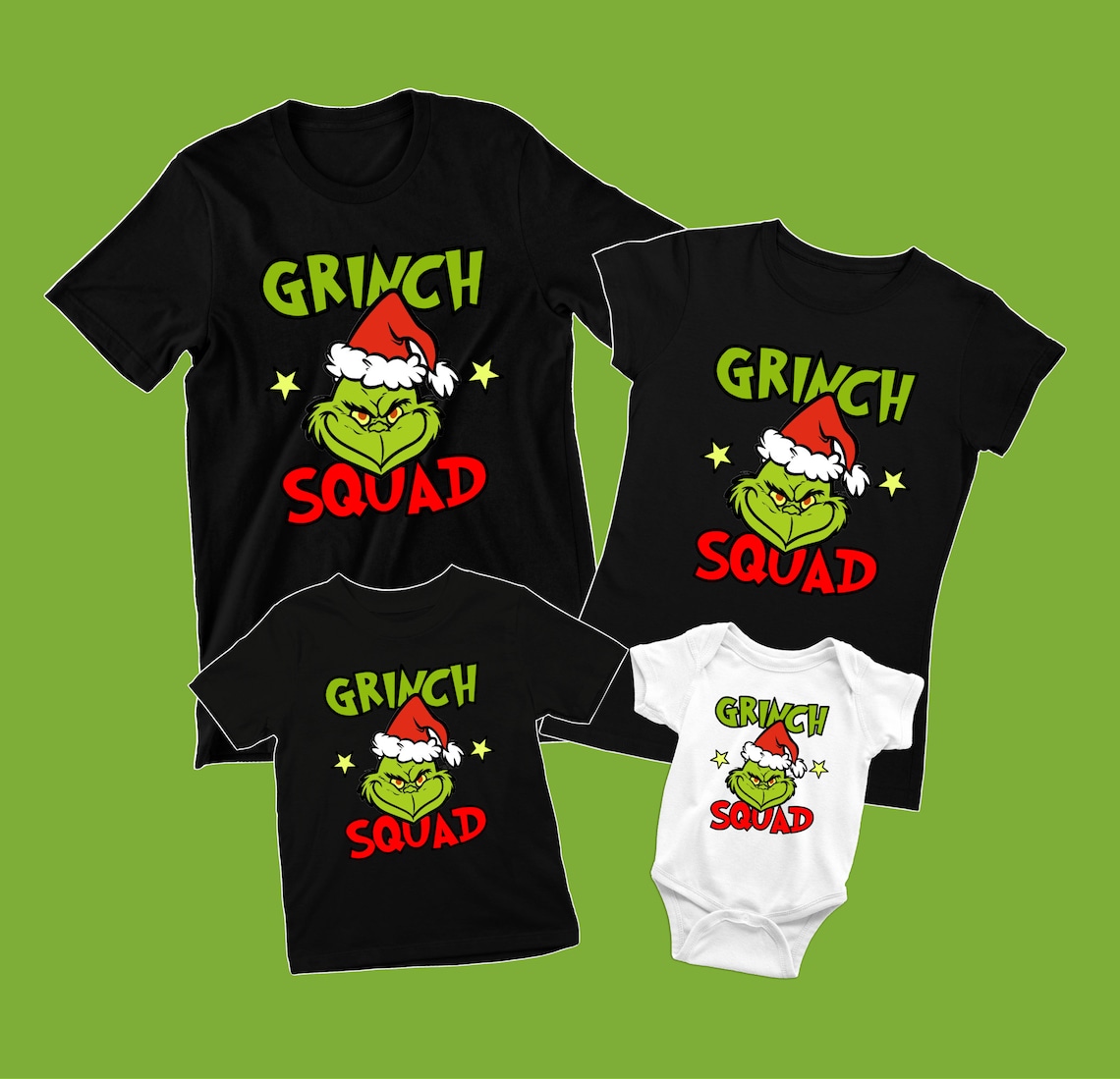 Grinch Squad Shirts Family Grinch Shirts Family Christmas Etsy