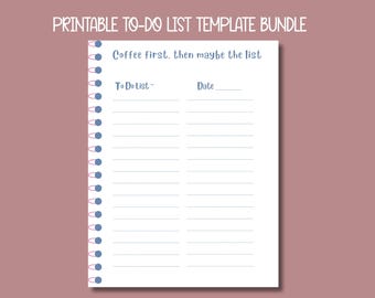 Pomodoro Planner Printable PDF | Productivity To Do List Bundle | Time Management Journal | Focus Timer Tracker | Digital Download