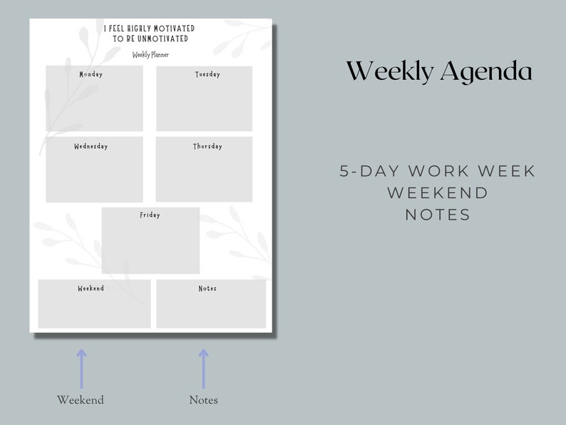 ADHD Planner Printable Adult ADHD Planner A5 Planner - Etsy