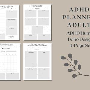 ADHD プランナー：神経多様性のある人の毎日のスケジュールと To-Do リスト（デジタルダウンロード、PDF）
