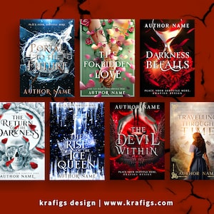 Custom book cover, ebook cover design, dark fantasy book cover, romance book cover, thriller and horror book cover, book cover designer