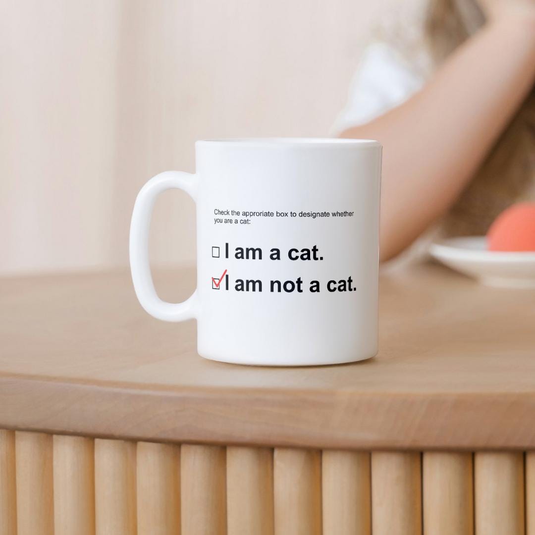 I'm Not A Cat - DFV RK Kg, Funny Stock Market Coffee Mug, Day Trader Gift, Investor Mug, Funny Investor Gift, Investing Mug, Gamestop GME