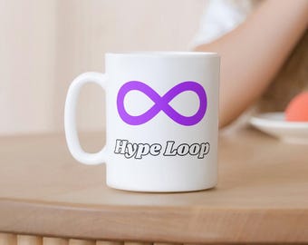 Infinite Hype Loop Mug - DFV RK Kg, Tasse à café drôle de bourse, Cadeau de day trader, Tasse d’investisseur, Cadeau d’investisseur drôle, Tasse d’investissement, GME