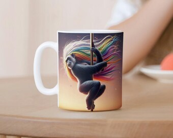 To The Moon Mug - DFV RK, Tasse à café drôle de bourse, Cadeau de day trader, Tasse d’investisseur, Cadeau d’investisseur drôle, Tasse d’investissement, Tasse Gme, Tasse de singe