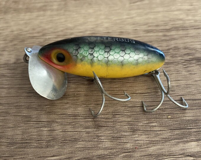 Jitterbug Fishing Lure Green Perch Yellow Belly Fred Arbogast With Box