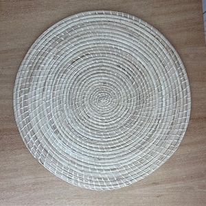 Handmade Iraca Palm Placemats: Boho Woven Table Decor (13&quot;)