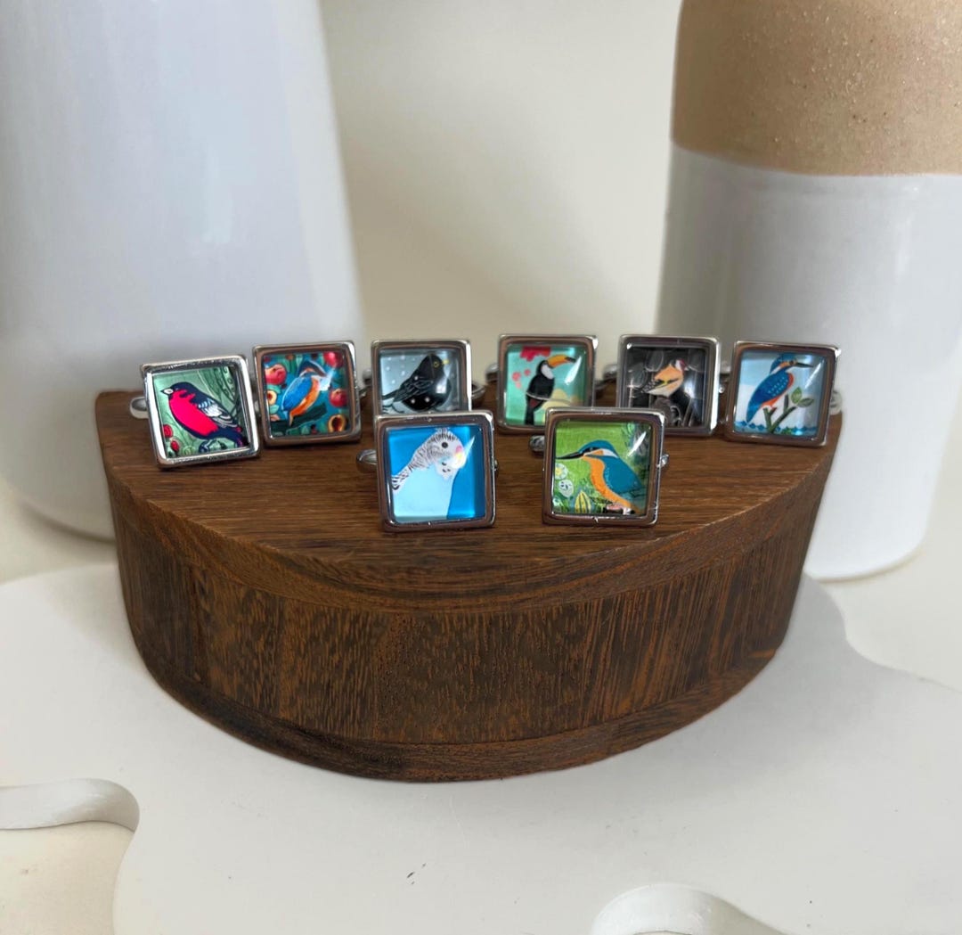 Artsy Cottagecore Bird Statement Rings: Mid-century Bird Jewelry - Etsy