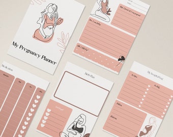 Pregnancy Planner Printable Pages, Baby Shower Gift (Digital Download)