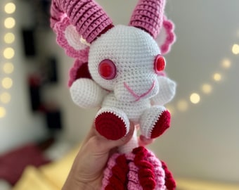 Cupid Goat, Crochet Valentine’s Plushie