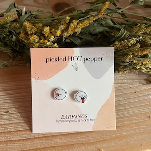 Super Mario king boo stud earrings