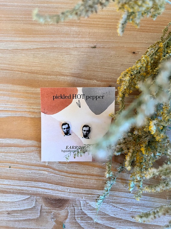 Honest Abe - Abraham Lincoln stud earrings