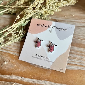 Cartoon Network courage, the cowardly dog study earrings