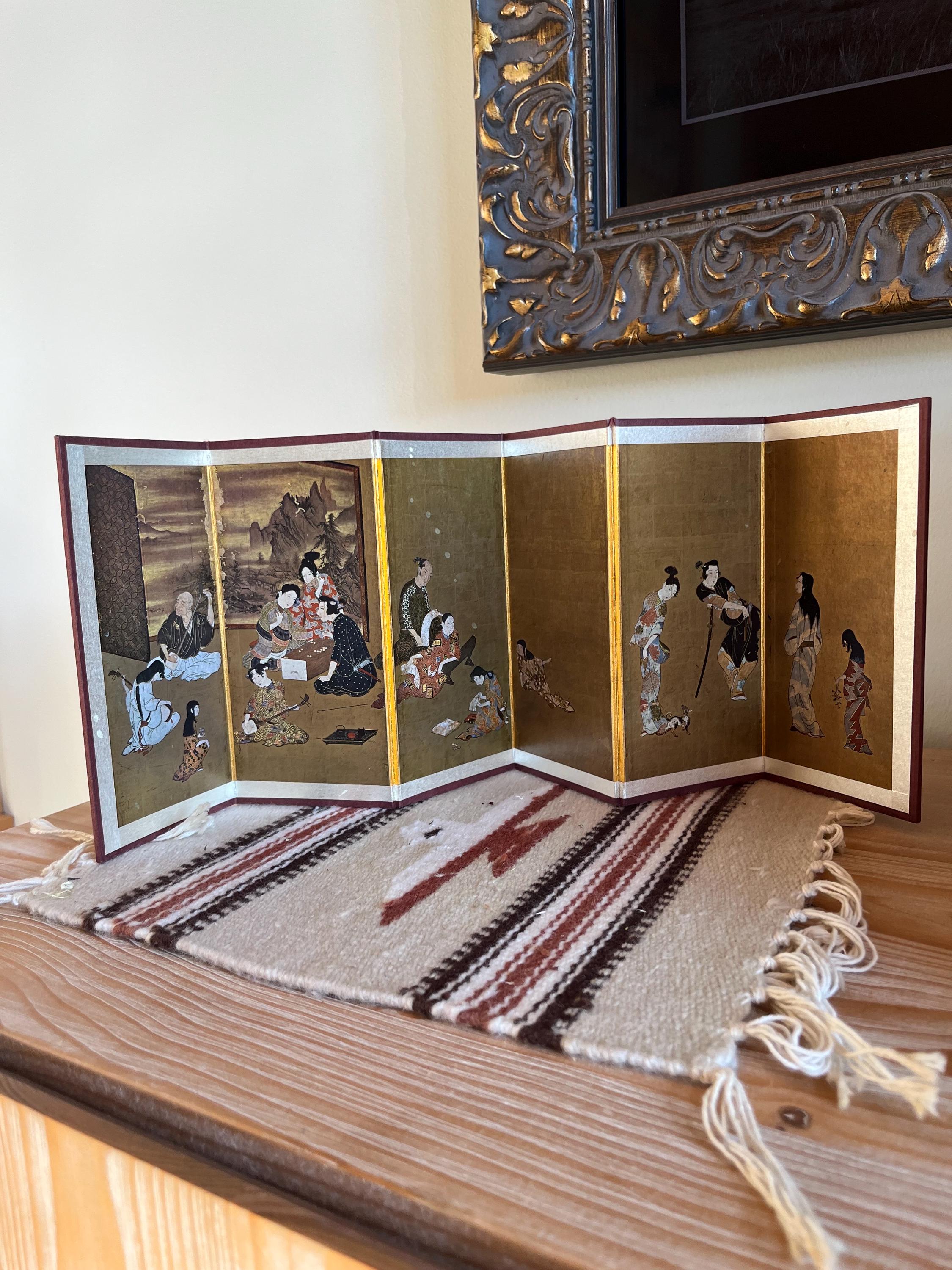 老舗DECORATIVE CRAFTS アートデコ ゴールド屏風 パーテーション