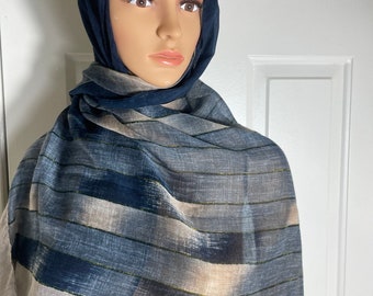 Bufanda hijab de viscosa para mujer bufanda chal envolvente