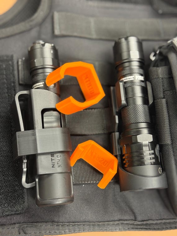 Nitecore Rigid Flashlight Holster NTH20 Custom Made Securing Clip