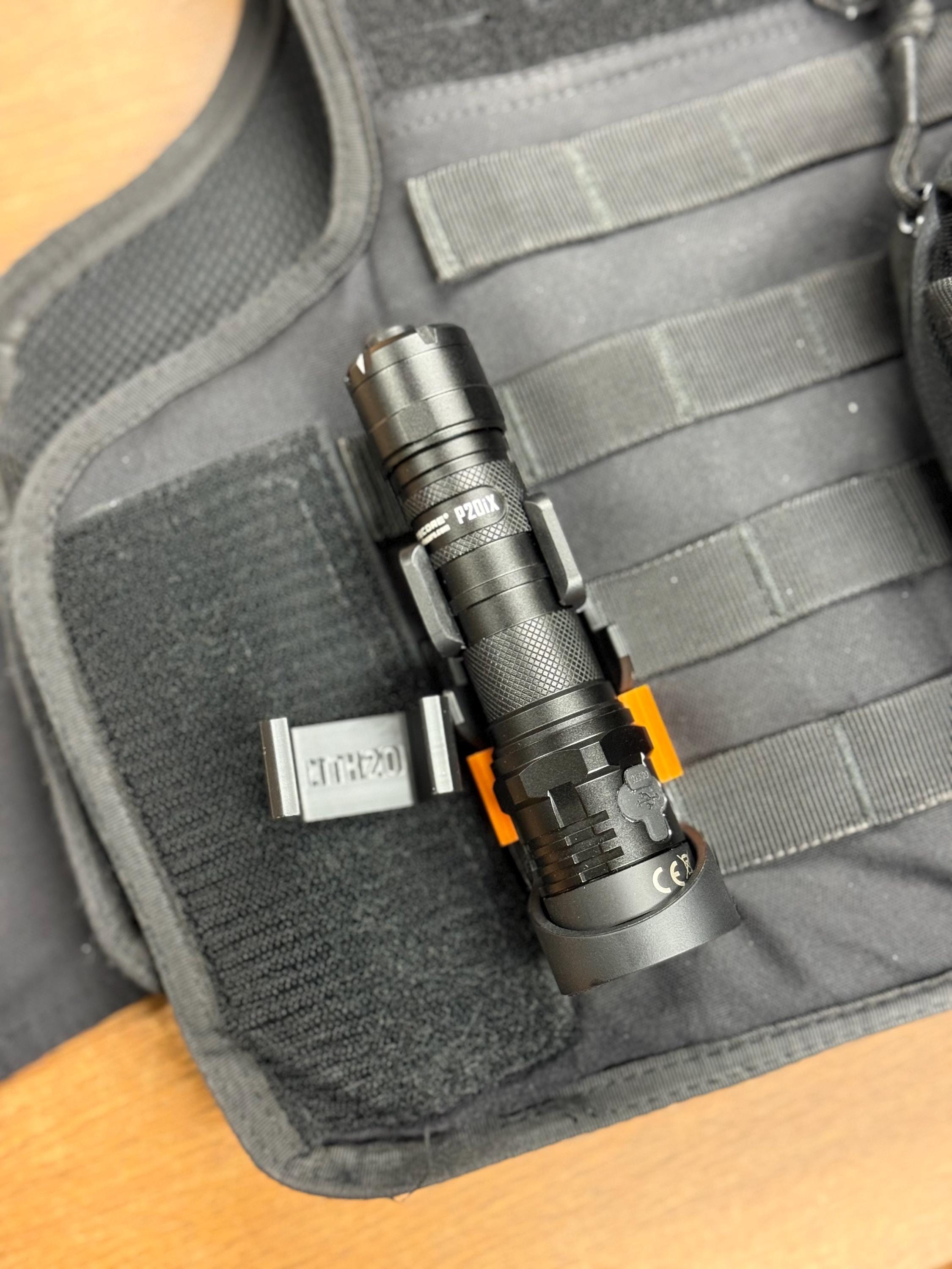 Nitecore Rigid Flashlight Holster NTH20 Custom Made Securing Clip