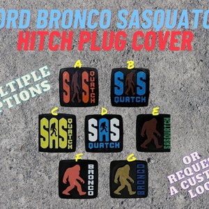 Sasquatch Bronco Hitch Plug Ford Bronco Accessories