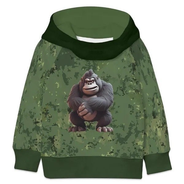 Cooler Hoodie für Kinder aus Sweat Gorilla in  den Größen 74/80 bis 170/176 erhältlich