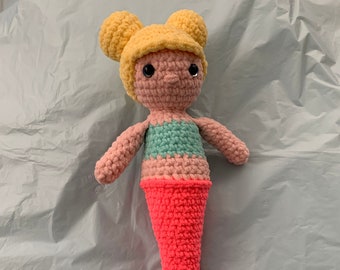 Mermaid Crochet Pattern - Crochet Amigurumi Pattern - Crochet Plushie Pattern