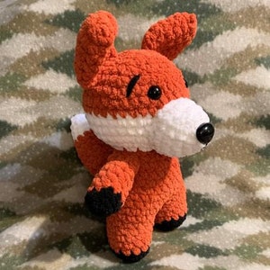 Franny the Fox Crochet Pattern - Low Sew Amigurumi - Low Sew Crochet Pattern - Crochet Fox Pattern - Crochet Animal