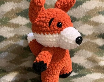 Franny the Fox Crochet Pattern - Low Sew Amigurumi - Low Sew Crochet Pattern - Crochet Fox Pattern - Crochet Animal