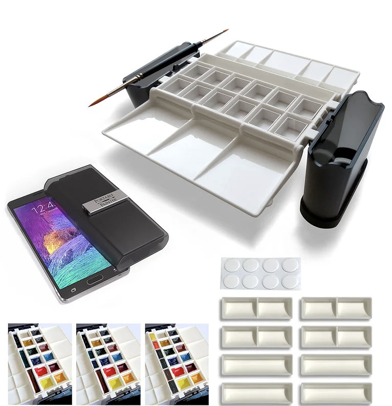 Portable Painter : Micro : Travel Watercolour Palette : White - Watercolour  Palettes - Watercolour Gifts - Gifts