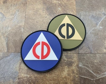 Civil Defense - PVC Patch (bin 102)