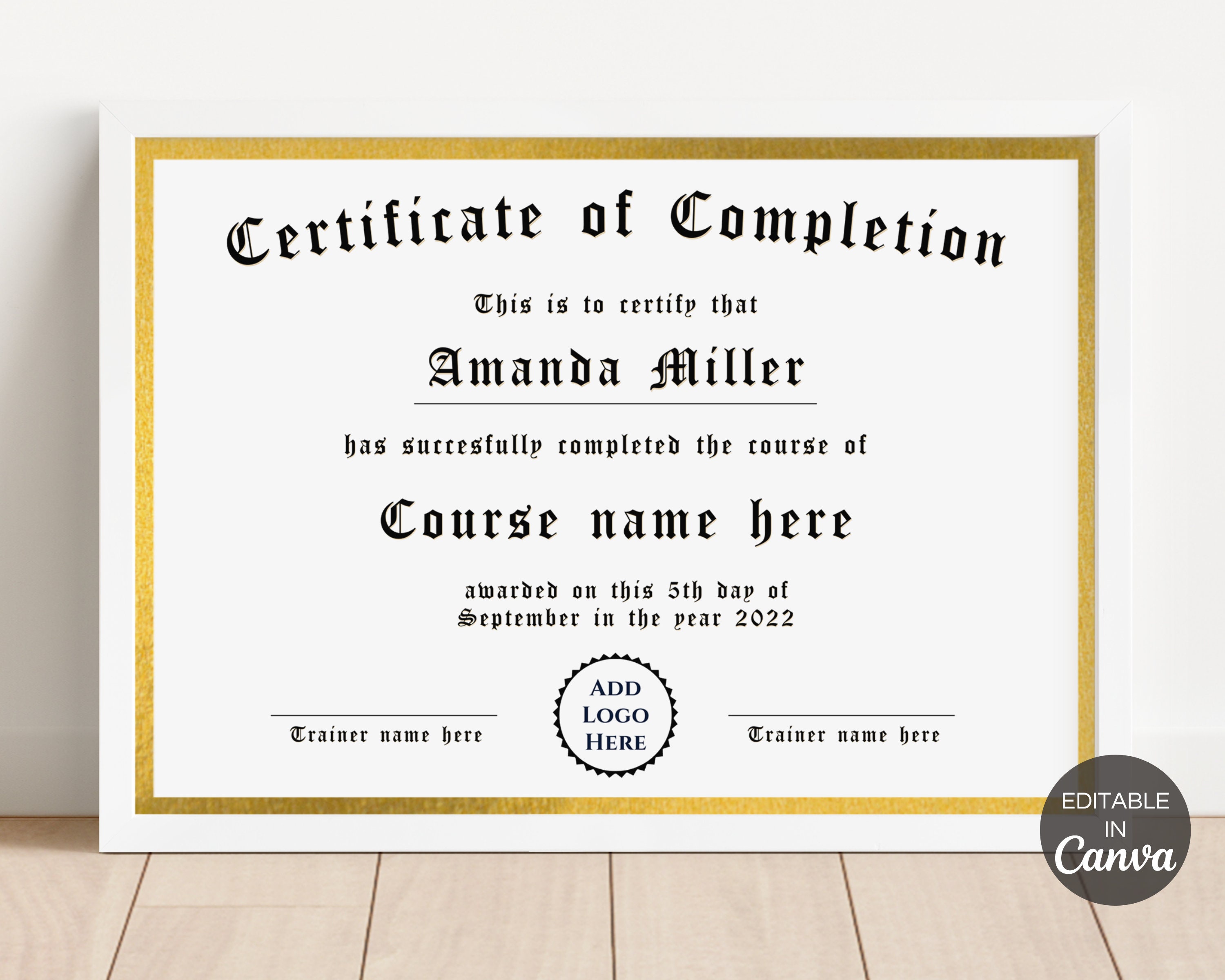 Pilates Customizable Certificate, Download Printable Fitness Template -   Ireland