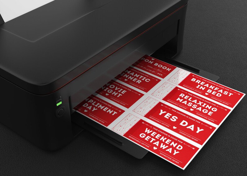 Editable Love Coupon Book Printable Valentines Coupons Love Etsy