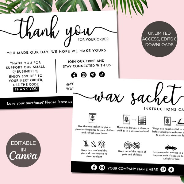Wax Sachet - Etsy