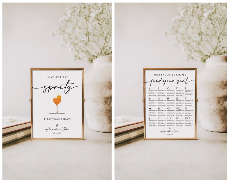 Minimalist Wedding Sign Bundle, Modern Wedding Signage Bundle, Editable Wedding Signs Canva Template, +100 Wedding Reception Signs Set image 9
