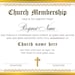 Church Membership Certificate Template, Editable Certificate of Membership, Printable Church New ...
