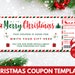 Printable Christmas Coupon Template Christmas Gift for Her - Etsy