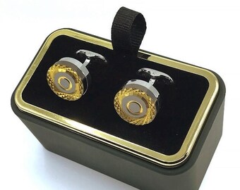 handmade cufflink for suit , gift  men's cufflink ,   steel motif cufflink