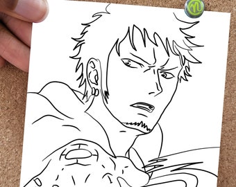 One Piece Coloring Book Etsy