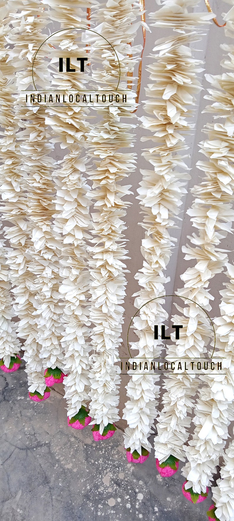 White Jasmine Flower Garlands Artificial Flower Jasmine With Etsy