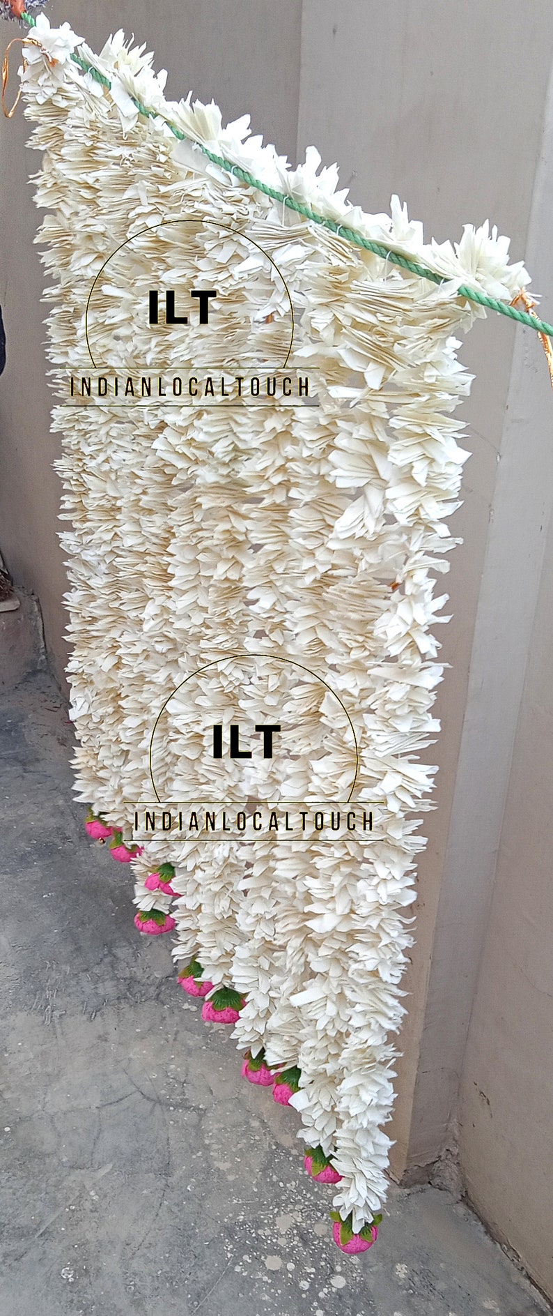 White Jasmine Flower Garlands Artificial Flower Jasmine With Pink