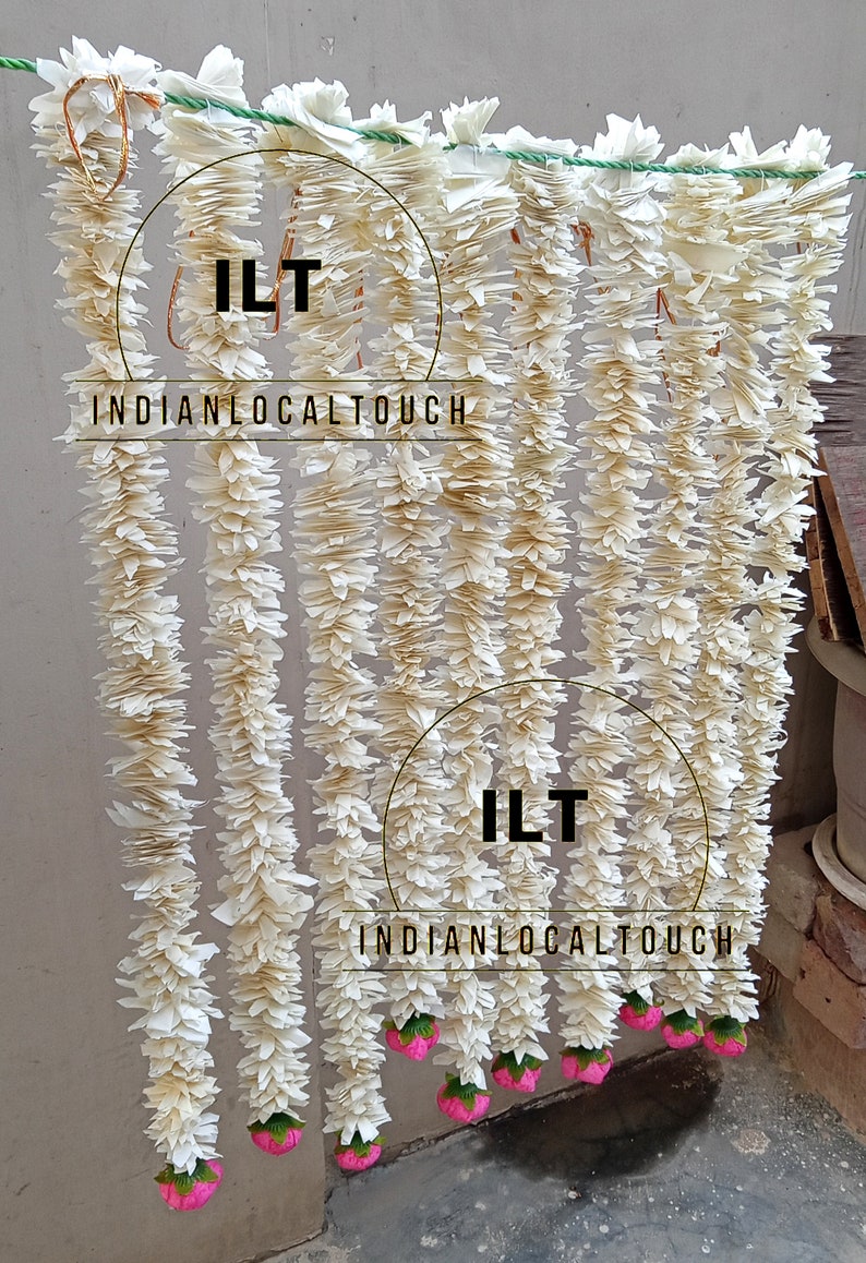 White Jasmine Flower Garlands Artificial Flower Jasmine With Etsy