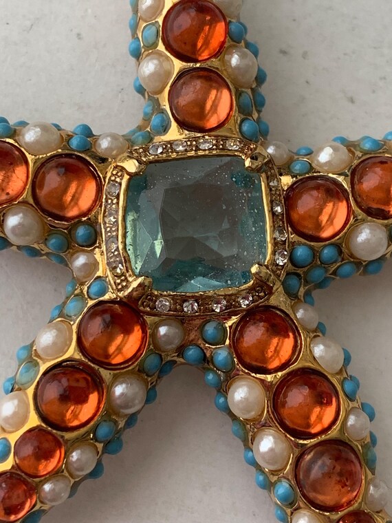 Kenneth Jay Lane Starfish Brooch - image 4