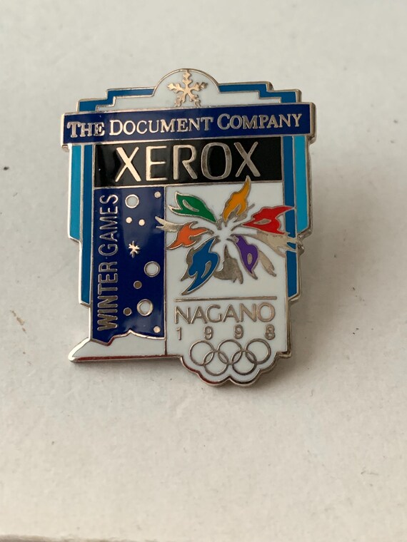 1998 Nagano Xerox Olympic Pin