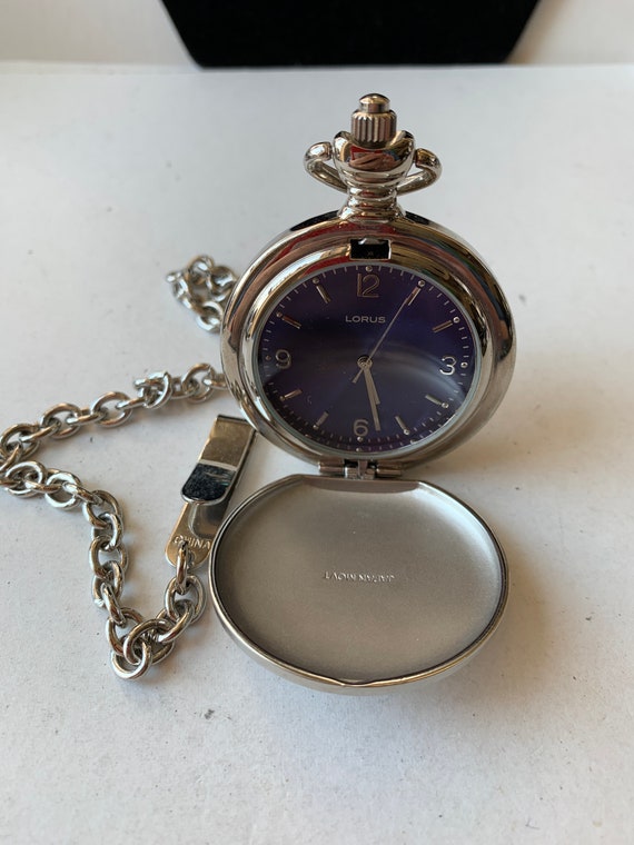 Vintage Stainless Steel Lorus Pocket Watch