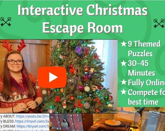 YouTube Christmas Escape Room | Interactive Scavenger Hunt With Videos Only | Play On the Big Screen Alone or With Friends